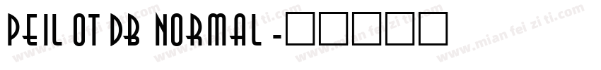 PeilotDB Normal字体转换